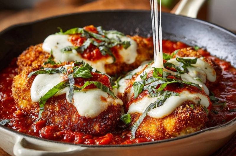 Knuspriges Hähnchen Parmesan