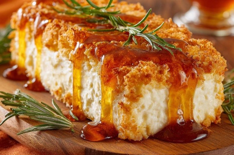 Knuspriges Halloumi mit Honig-Rosmarin