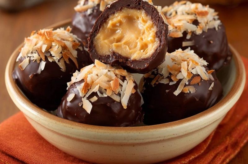 Kokos-Karamell-Pralinen