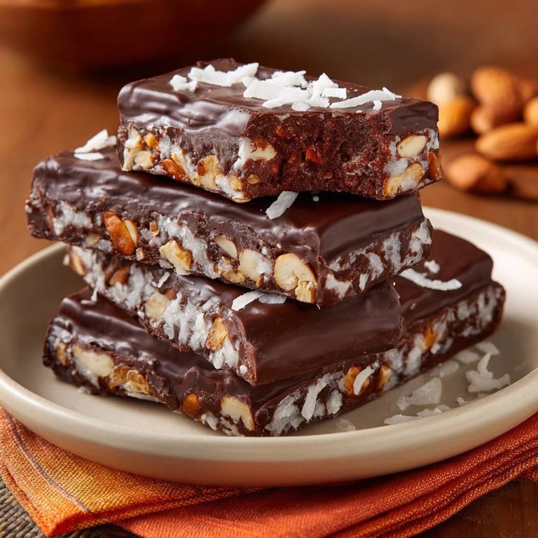 Kokos-Mandel-Schoko-Riegel (Nie wieder zerfallende Riegel!)