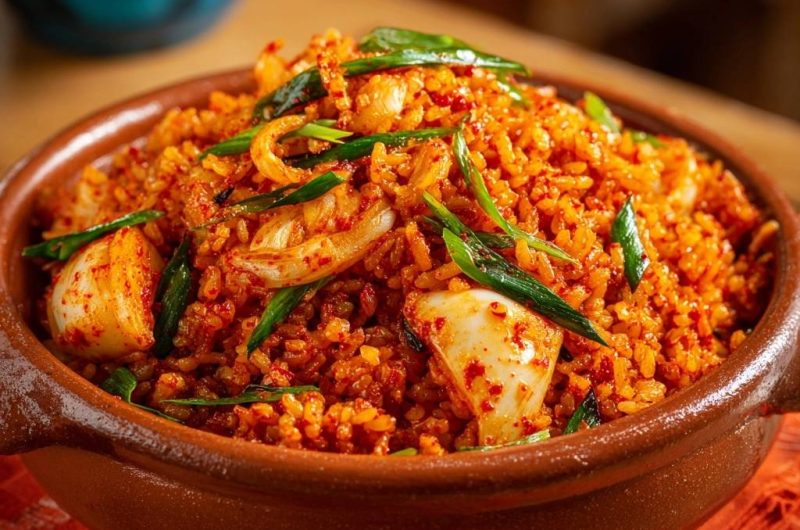 Koreanischer Kimchi Fried Rice