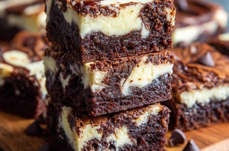 Marmor-Cheesecake-Brownies
