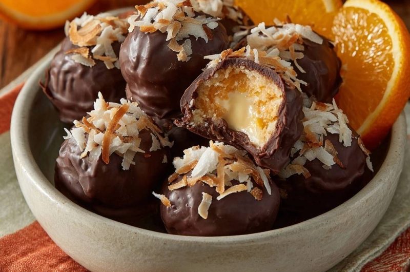 Orangen-Kokos-Schoko-Trüffel