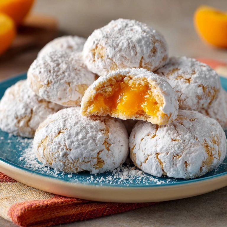 Pudrige Orangenmarmeladen-Kekse (Nie wieder auslaufende Füllung!)