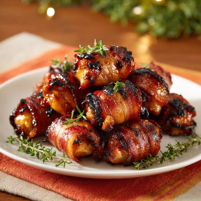 Putenbacon-gewickelte Hähnchen-Happen: Knusprig & Saftig