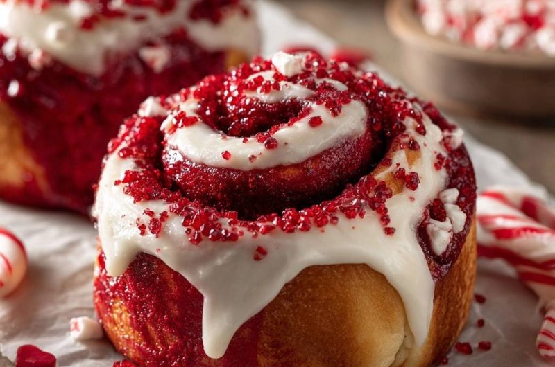 Red Velvet Zimtschnecken (Garantiert jedes Mal fluffig)