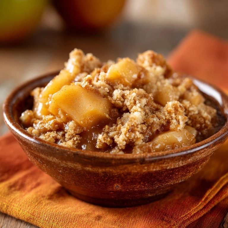 Rustikaler Apfelcrumble: Knusprig & saftig!