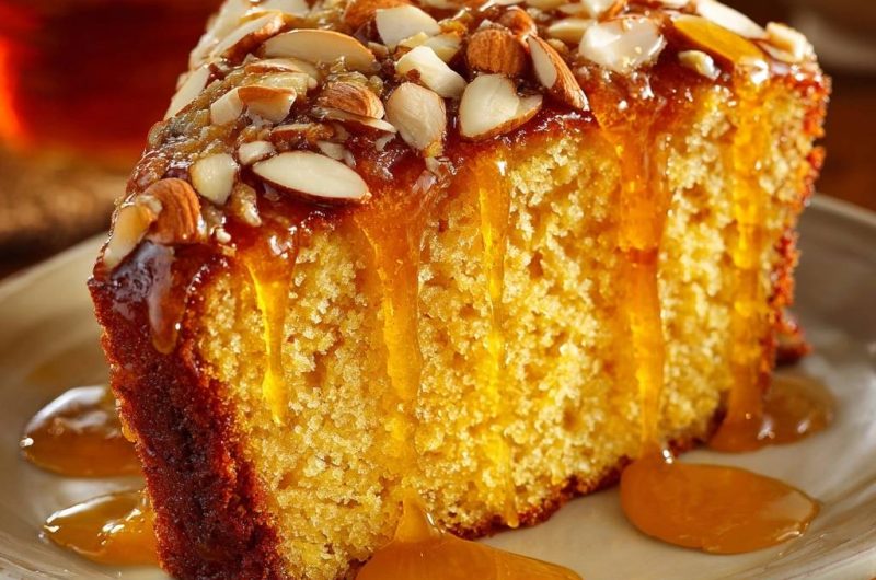 Saftiger Honig-Mandel-Kuchen