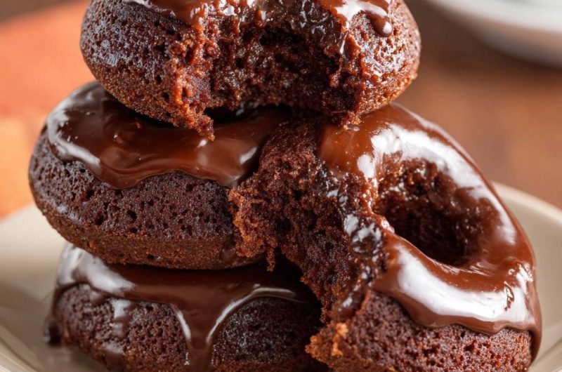 Schokoladen-Donuts (Nie wieder trockene Donuts!)