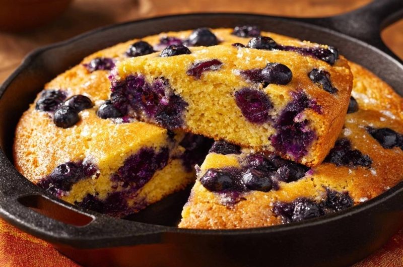 Blaubeer-Cornbread