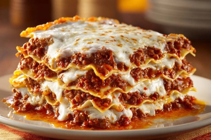 Hackfleisch-Lasagne