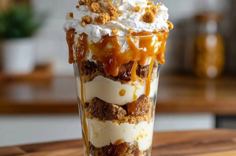 Karamell-Kuchen-Parfait