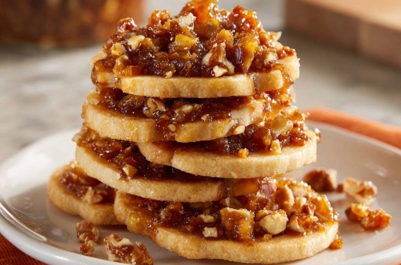 Pekannuss-Shortbread-Türmchen