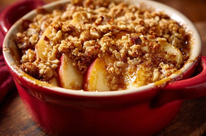 Apfel-Crumble (Nie wieder matschige Streusel!)