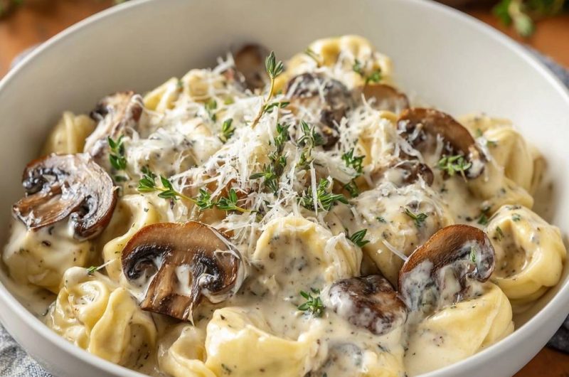 Cremige Champignon-Ravioli