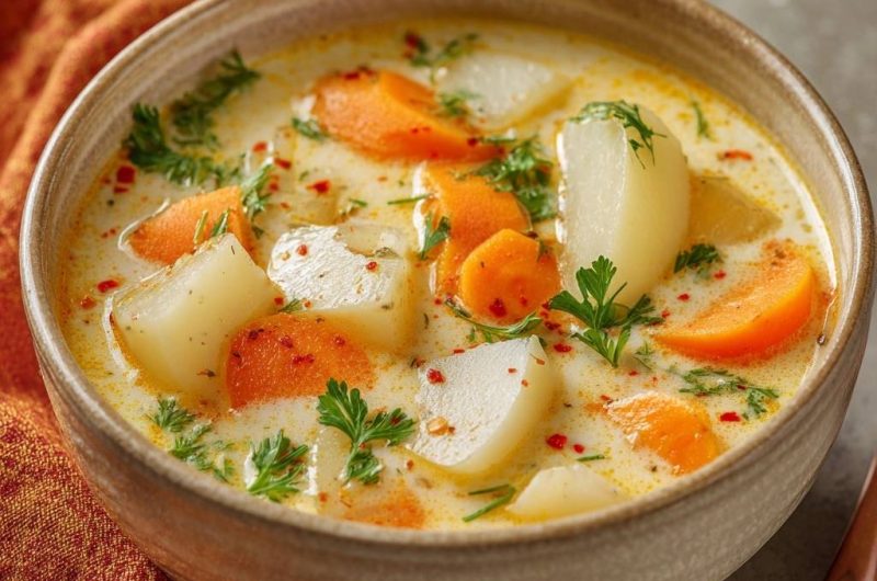 Cremige Kartoffel-Karottensuppe