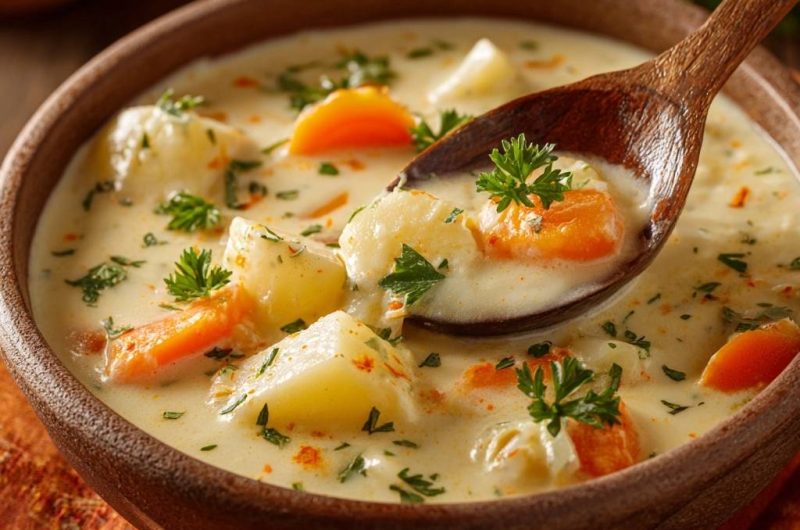 Cremige Kartoffel-Karottensuppe