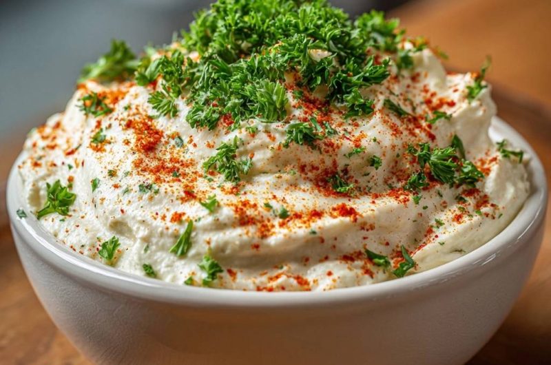 Cremiger Petersilien-Quark-Dip