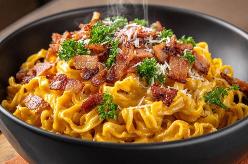 Cremiger Speck-Mac & Cheese