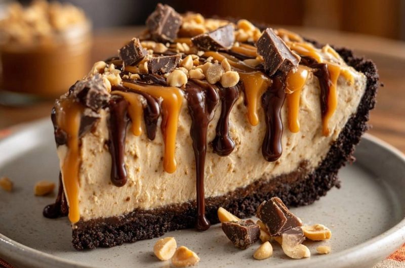 Erdnussbutter-Schoko-Cheesecake