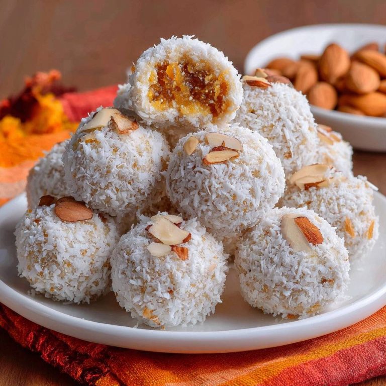 Gefüllte Kokos-Mandel-Bällchen (Nie wieder zerfallende Bällchen!)