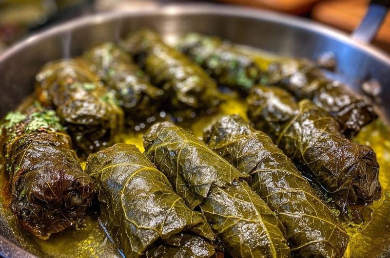 Gefüllte Weinblätter (Nie wieder aufplatzende Rollen!)