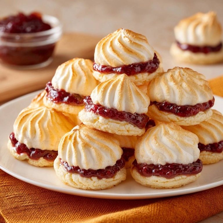 Himbeer-Baiser-Törtchen (Nie wieder zusammenfallendes Baiser)