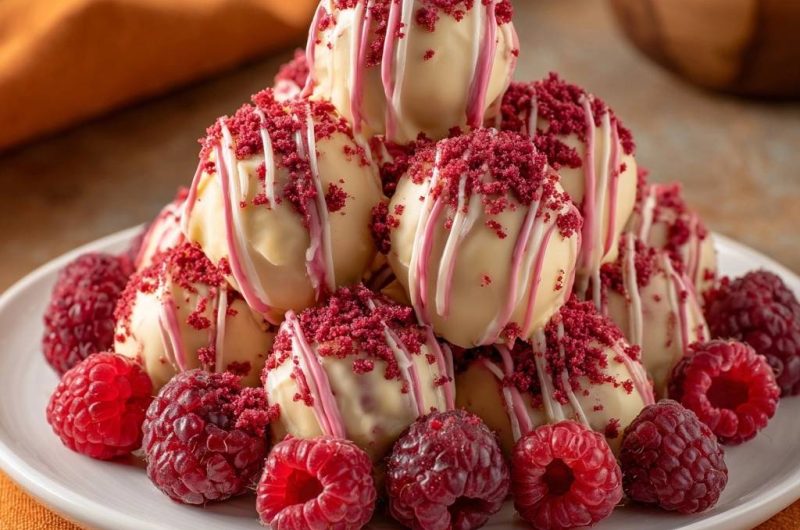 Himbeer-Weiße-Schokoladen-Trüffel (Keine wässrige Ganache mehr!)