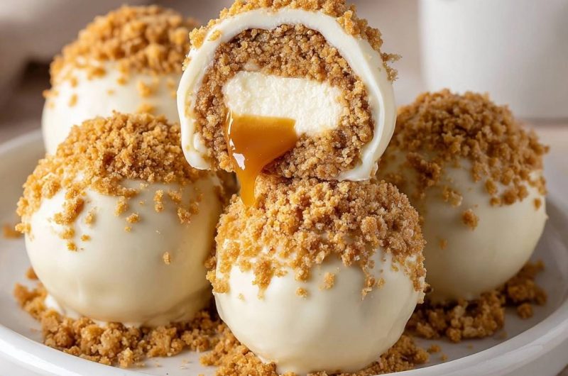 Karamell-Cheesecake-Bällchen