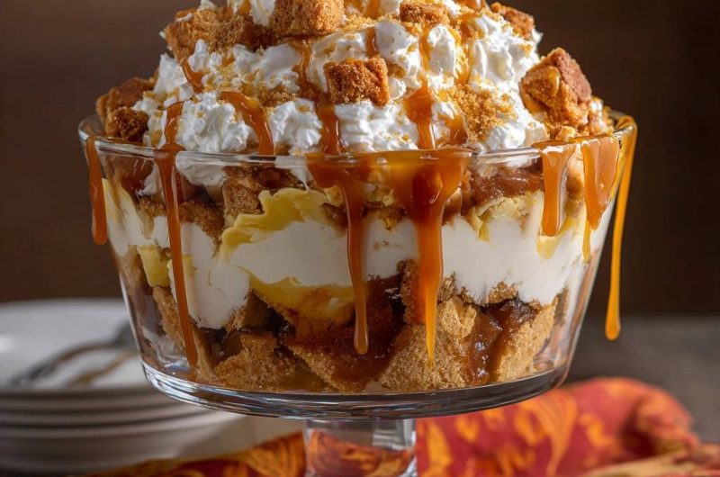 Karamell-Knusper-Parfait (Nie wieder matschige Krümel!)