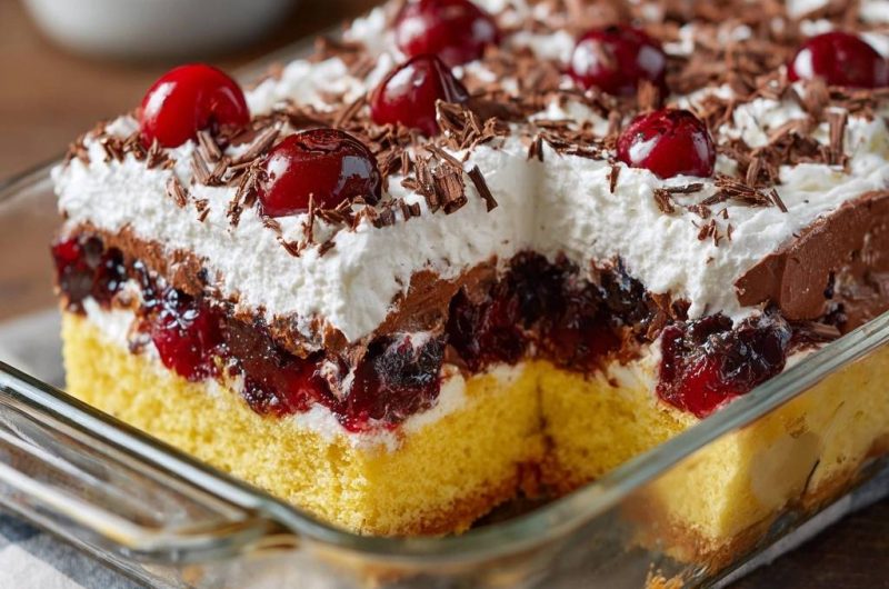 Kirsch-Schoko-Sahne-Kuchen (Nie wieder matschiger Kuchen!)