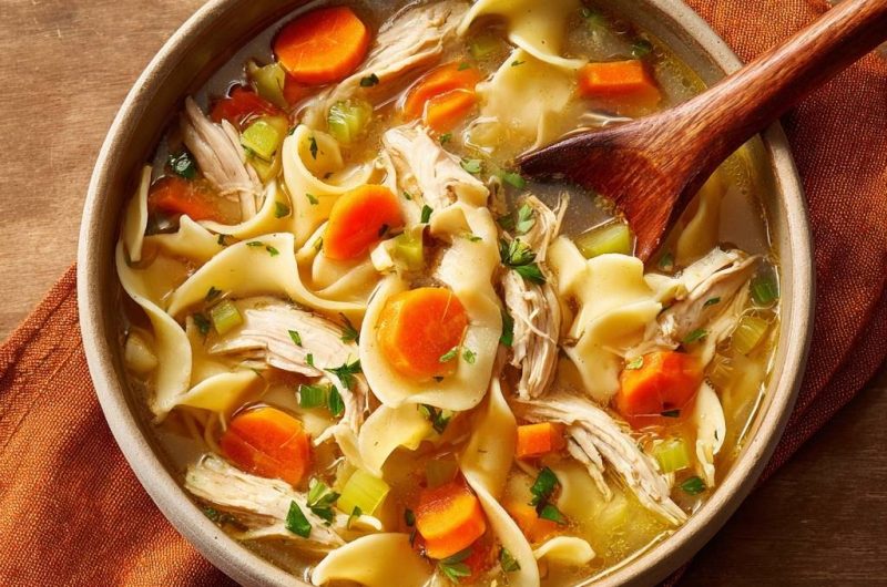 Klassische Hühner-Nudel-Suppe