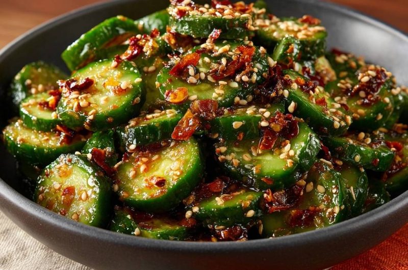Knackiger Koreanischer Gurken-Salat