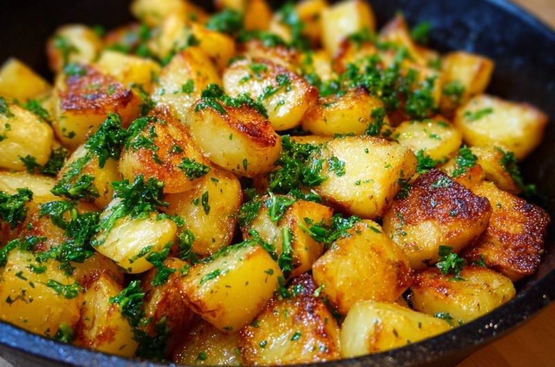 Knusprige Bratkartoffeln mit Petersilie