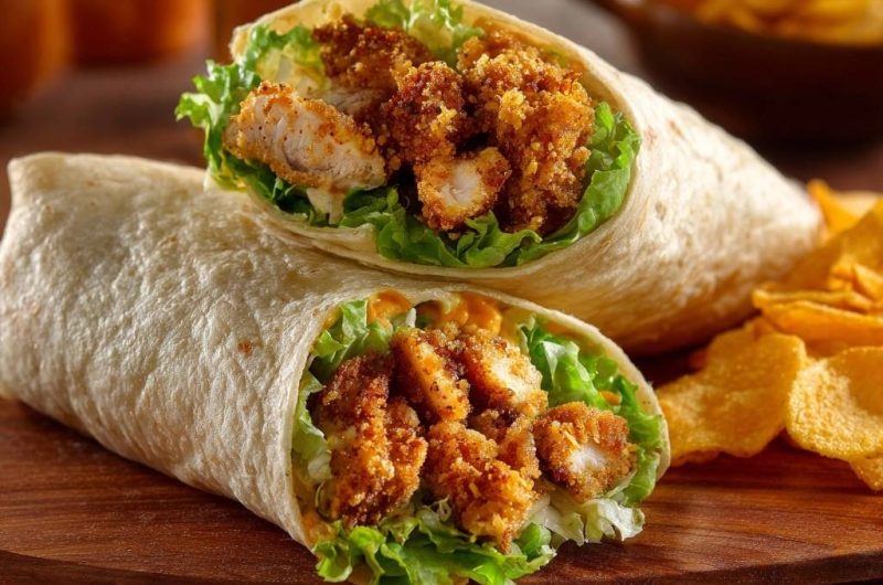Knusprige Hähnchen-Wraps