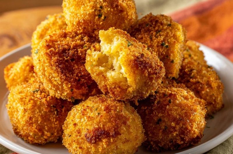 Knusprige Kartoffelkäse-Bällchen (Nie wieder matschige Panade!)