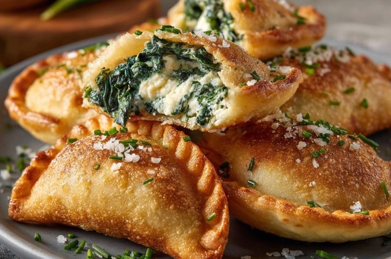 Knusprige Spinat-Feta-Empanadas (Nie wieder wässrige Füllung!)