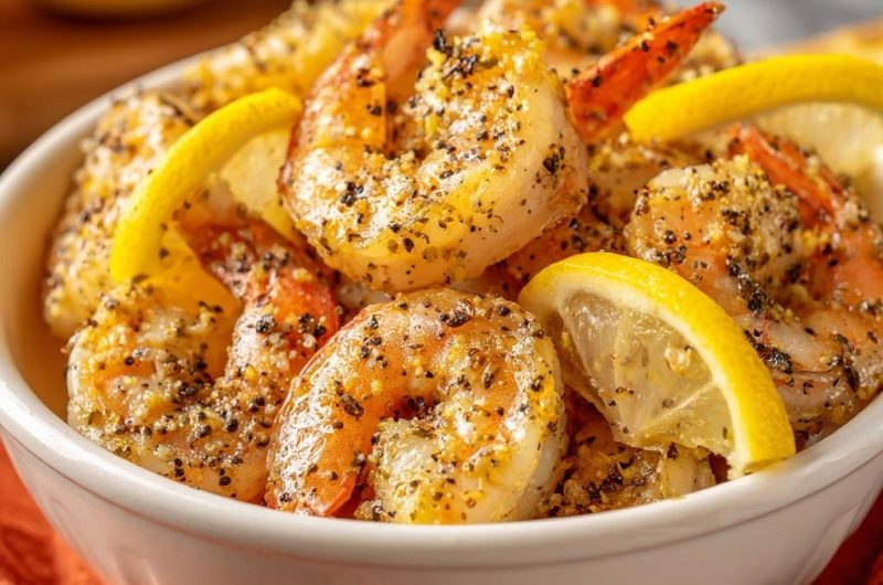 Knusprige Zitronen-Pfeffer-Garnelen