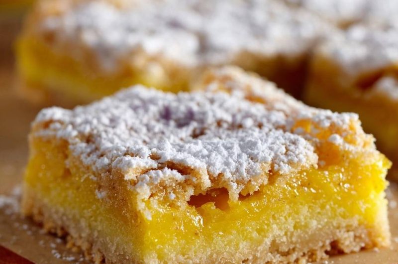 Knusprige Zitronen-Streuselschnitten (Nie wieder matschiger Boden!)