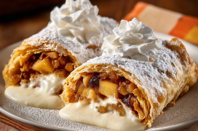 Knuspriger Apfelstrudel (Nie wieder wässrige Füllung!)