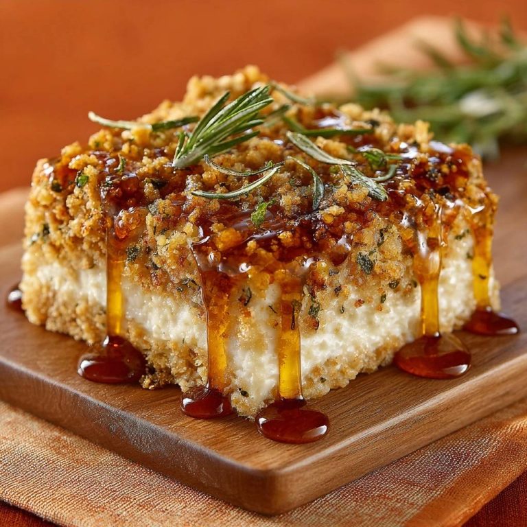 Knuspriger Honig-Rosmarin-Käse – Rezept