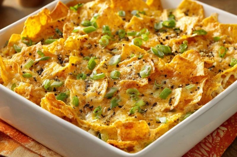 Knuspriger Nacho-Käse-Auflauf