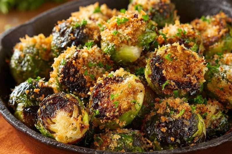 Knuspriger Parmesan-Rosenkohl