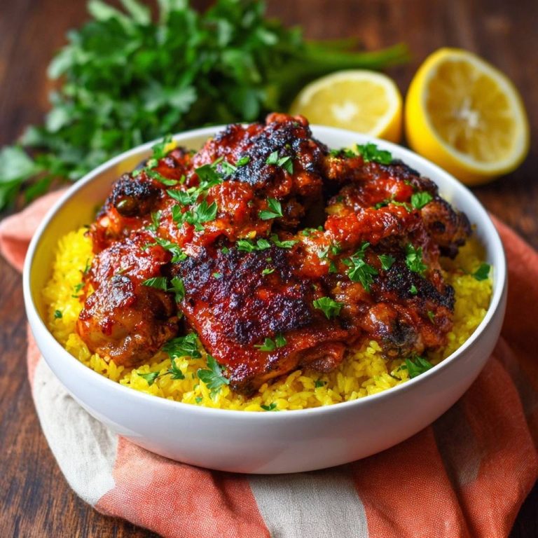 Knuspriges Hähnchen mit Safranreis: Saftig & einfach