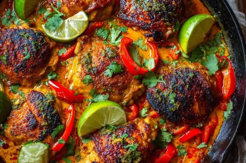 Knuspriges Kokos-Hähnchen-Curry