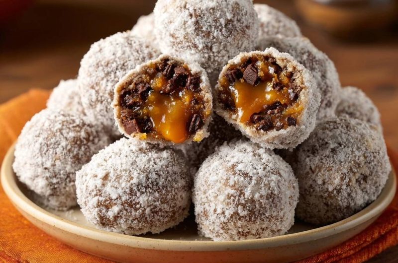 Kokos-Karamell-Schoko-Trüffel (Nie wieder auslaufender Karamell!)