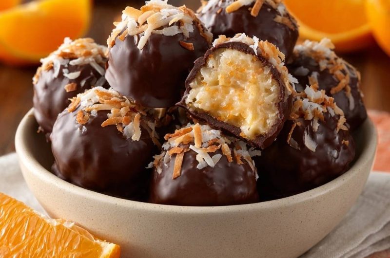 Kokos-Orangen-Schoko-Trüffel