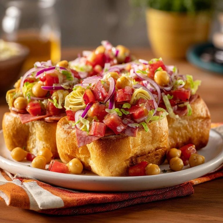 Mediterrane Salami-Salat-Brötchen – Knackig & Saftig