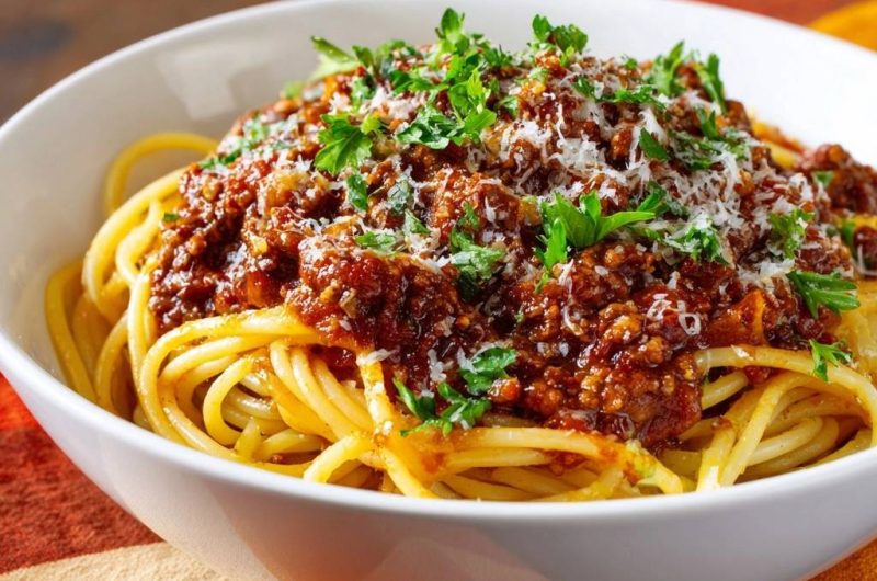 Perfekte Spaghetti Bolognese