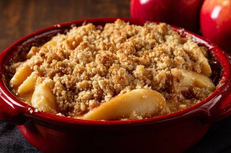 Perfekter Apfel-Crumble